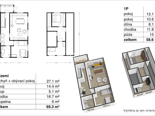 Prodej chalupy 100 m²