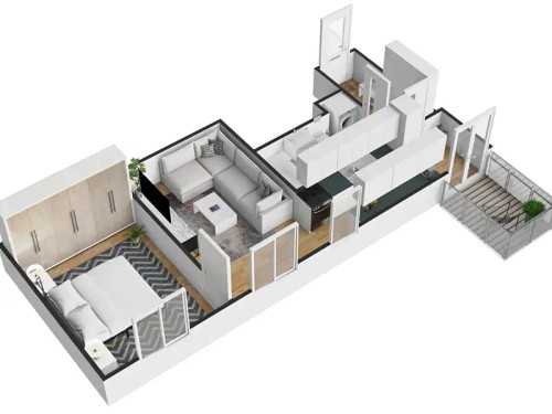 Prodaný byt 2+kk 47 m²