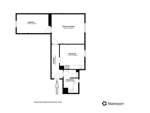 Prodaný byt 2+1 62 m²