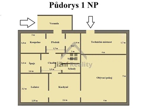 Prodej domu 120 m², pozemek 1233 m²