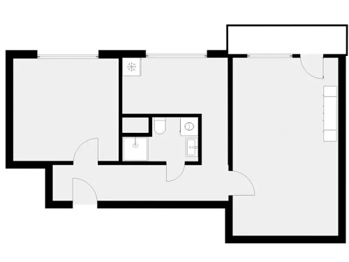 Prodaný  byt 2+1 54 m²