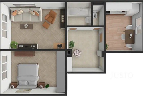 Prodaný  byt 2+1 52 m²
