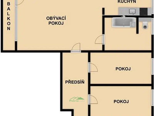 Prodaný  byt 3+1 66 m²