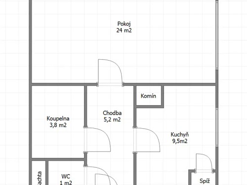 Prodej bytu 1+1 44 m²