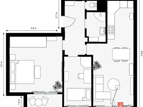 Prodej bytu 3+kk 63 m²