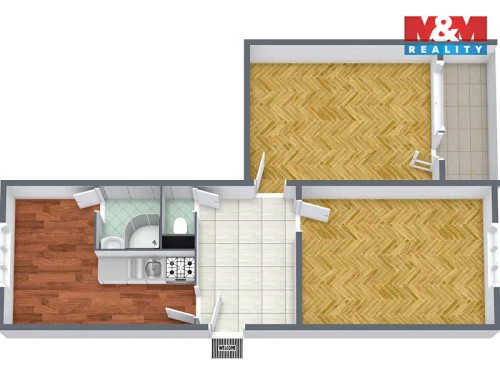 Prodej bytu 2+1 58 m²