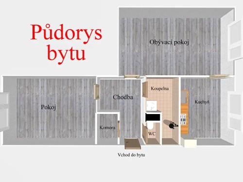 Prodaný byt 2+1 60 m²