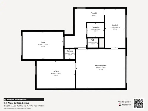 Prodaný byt 3+1 68 m²