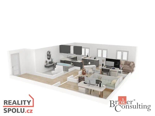 Prodaný byt 3+kk 63 m²