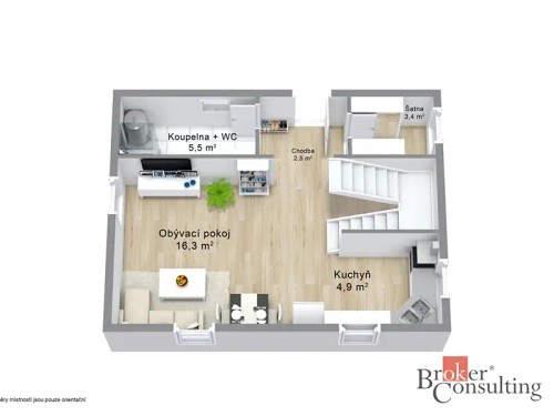 Prodej stavebního pozemku 1381 m²