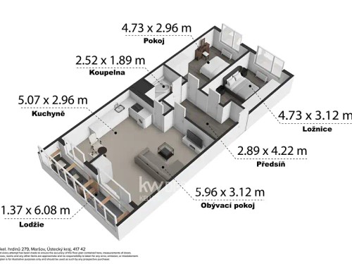 Prodej bytu 3+1 69 m²