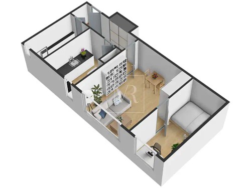 Prodaný byt 2+1 43 m²