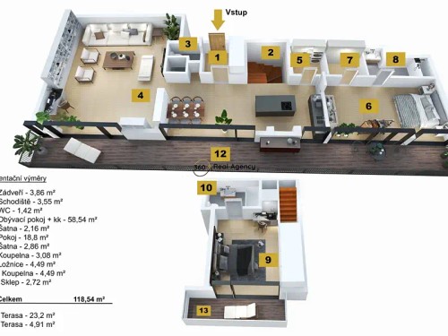 Prodaný byt 3+kk 147 m²