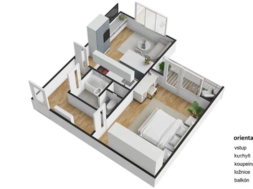 Prodaný byt 1+1 39 m²