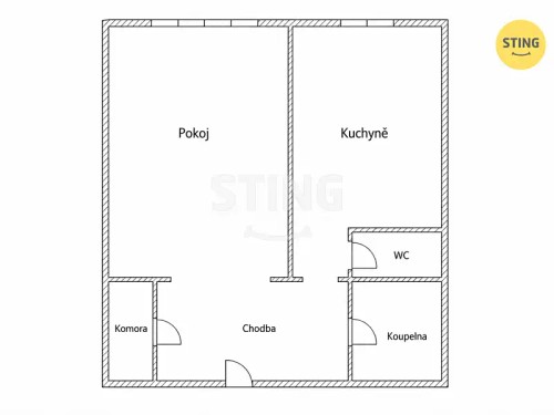 Prodej bytu 1+1 39 m²