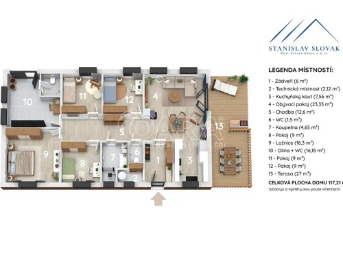 Prodej domu 144 m², pozemek 6118 m²