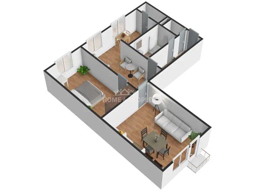 Prodaný byt 3+kk 62 m²