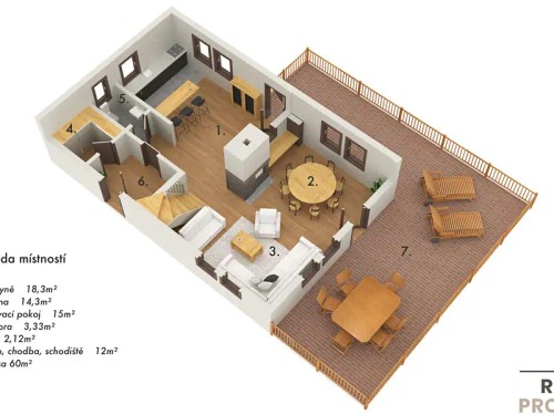 Prodej chalupy 130 m², pozemek 1083 m²