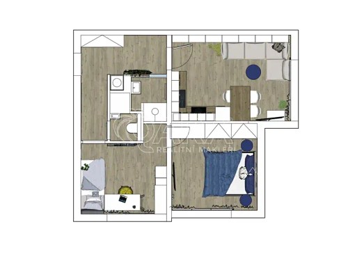 Prodej bytu 3+kk 52 m²