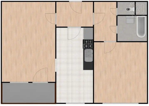Prodaný byt 2+1 53 m²
