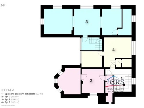 Prodej bytu 3+kk 83 m²