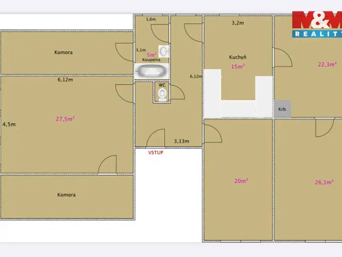 Prodaný byt 4+1 210 m²