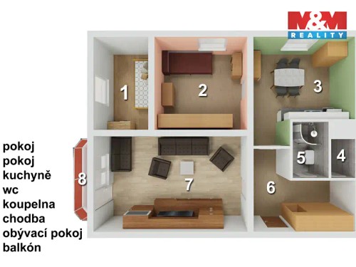 Prodaný byt 3+1 66 m²