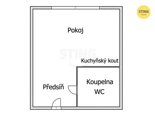 Prodej bytu 1+kk 17 m²