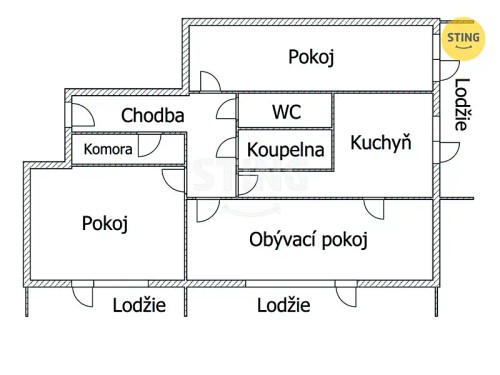Prodej bytu 3+1 82 m²