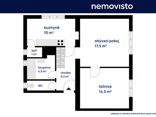 Prodaný byt 2+1 56 m²
