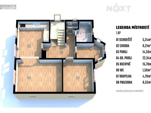 Prodej domu 220 m², pozemek 695 m²
