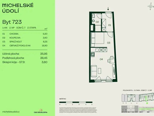 Prodej bytu 1+kk 36 m²