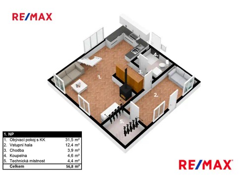 Prodej chaty 170 m², pozemek 477 m²