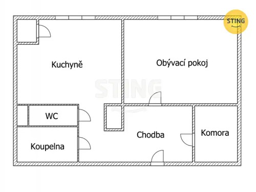 Prodej bytu 1+1 36 m²