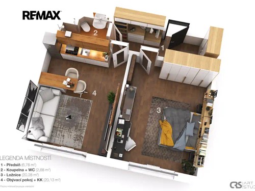 Prodaný byt 2+kk 51 m²
