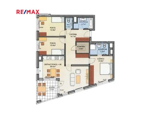 Prodej bytu 4+kk 101 m²