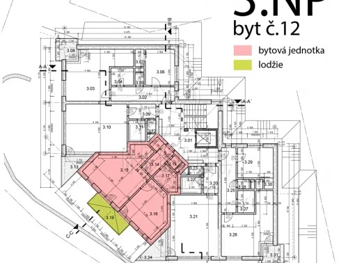 Prodej bytu 2+kk 61 m²