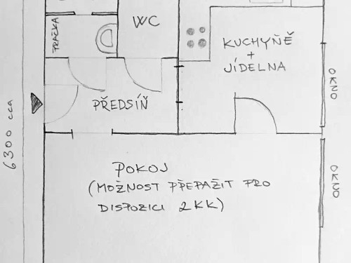 Prodaný byt 1+1 37 m²