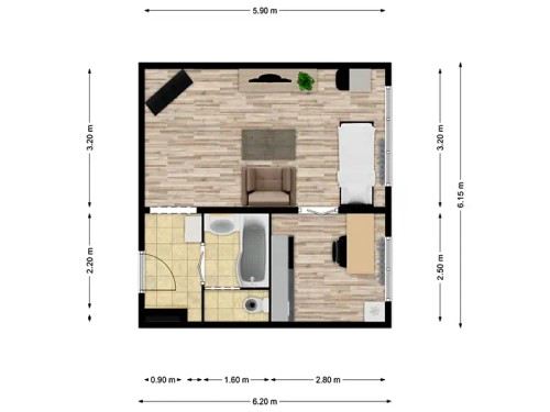 Prodaný byt 1+1 33 m²