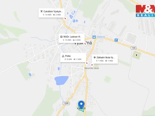 Prodej stavebního pozemku 1414 m²