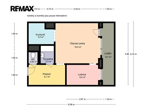 Prodej bytu 2+kk 42 m²