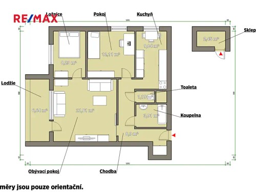 Prodaný byt 3+1 67 m²