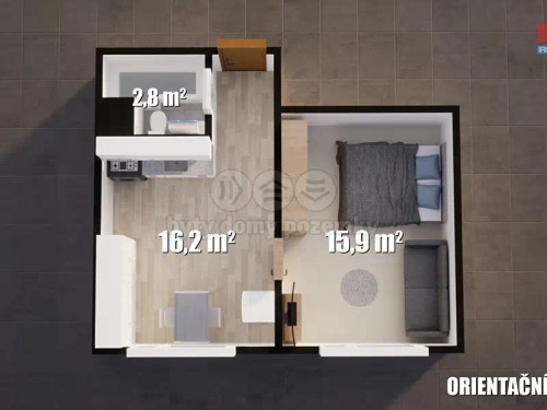 Prodaný byt 1+1 33 m²