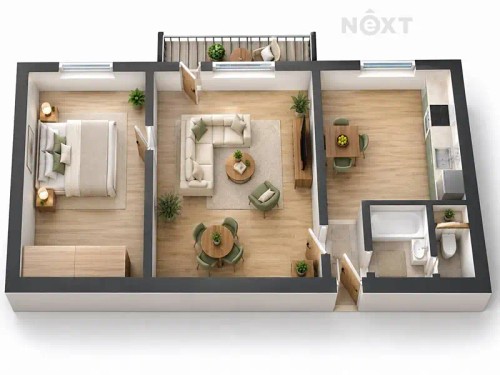 Prodej bytu 2+1 43 m²