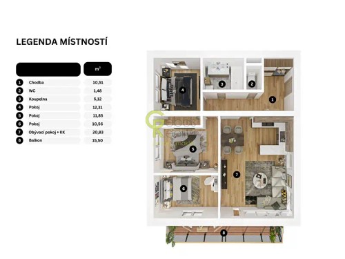 Prodaný byt 4+kk 96 m²