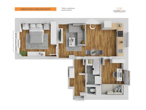 Prodaný  byt 3+kk 52 m²
