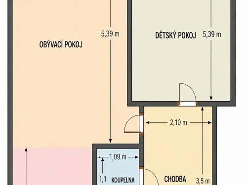 Prodej bytu 2+kk 42 m²