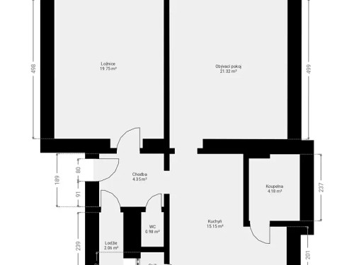 Prodej bytu 2+1 67 m²