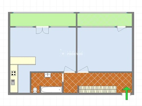 Prodaný byt 2+kk 64 m²