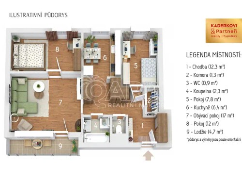 Prodaný byt 3+1 60 m²